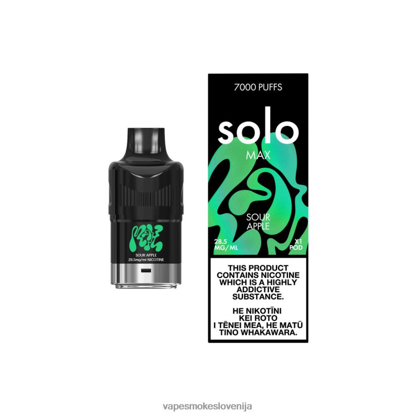 Vape Tekočine D64BLB80 Solo MAX pod kislo jabolko