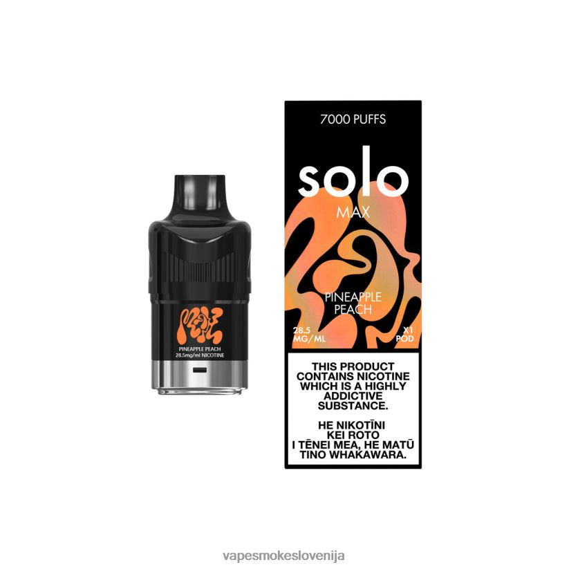 Vape Tekočine D64BLB85 Solo MAX pod ananas breskev
