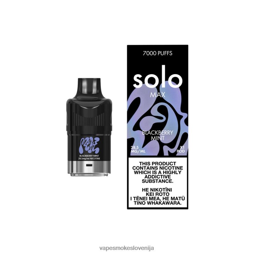 Vape Za Enkratno Uporabo D64BLB73 Solo MAX pod robidna meta