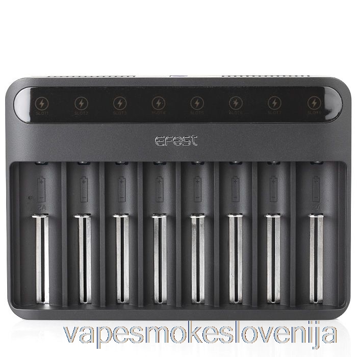 Vape Petrol Efest Lush Q8 8 Bay Inteligentni Polnilnik Baterij