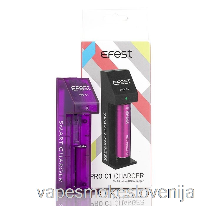 Vape Slovenija Efest Pro C1 1-bay Pametni Polnilnik Baterij