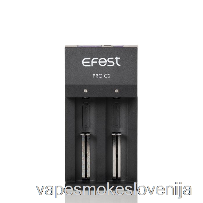 Vape Slovenija Efest Pro C2 2-bay Pametni Polnilnik Baterij