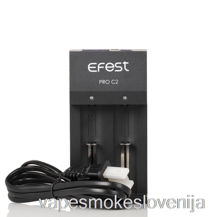 Vape Slovenija Efest Pro C2 2-bay Pametni Polnilnik Baterij