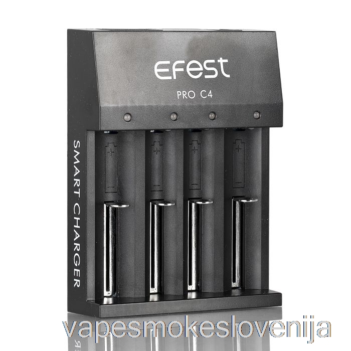 Vape Slovenija Efest Pro C4 4-bay Pametni Polnilnik Baterij
