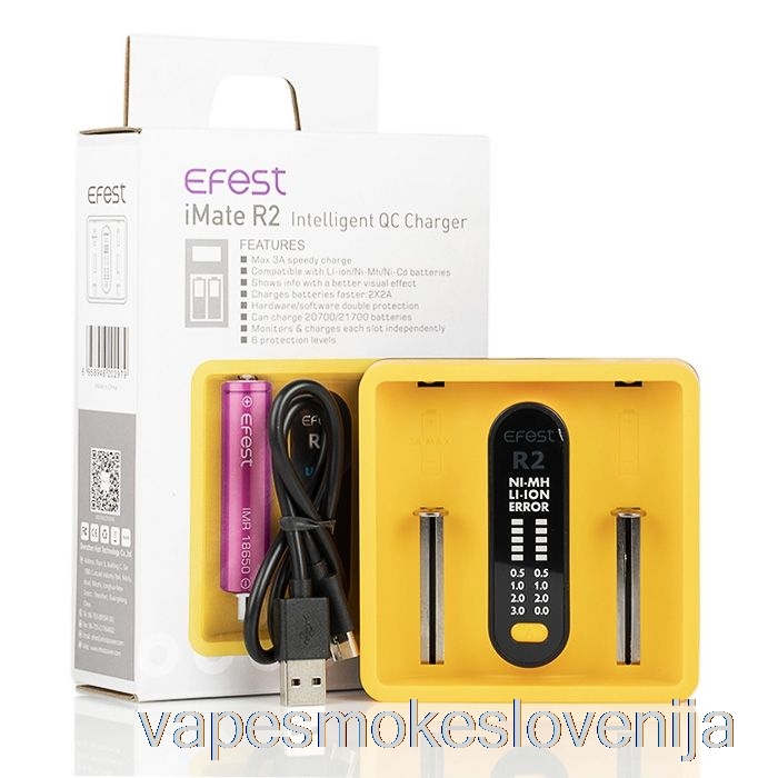 Vape Za Enkratno Uporabo Efest Imate R2 Intelligent Qc Polnilec