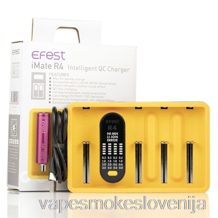 Vape Petrol Efest Imate R4 Inteligentni Qc Polnilec