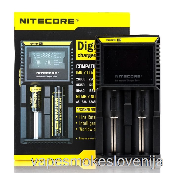 Polnilnik Baterij Vape Petrol Nitecore D2 (2-bay)