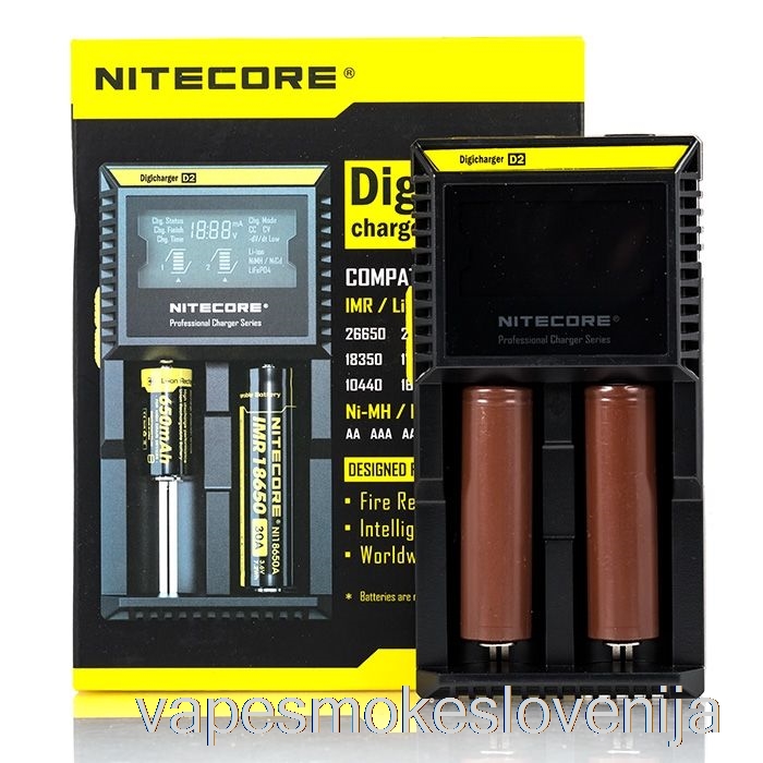 Polnilnik Baterij Vape Petrol Nitecore D2 (2-bay)