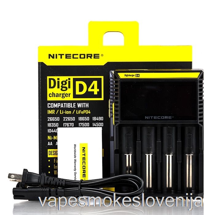 Polnilnik Baterij Vape Petrol Nitecore D4 (4-bay)