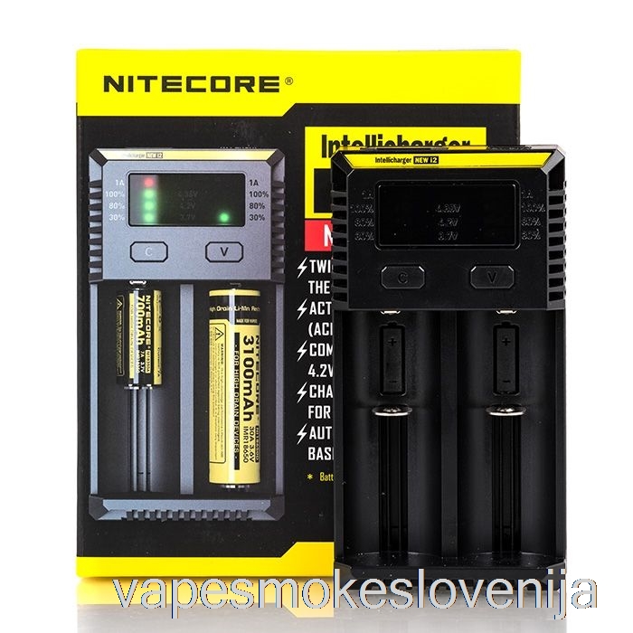 Polnilnik Baterij Vape Za Enkratno Uporabo Nitecore I2 (2-bay)