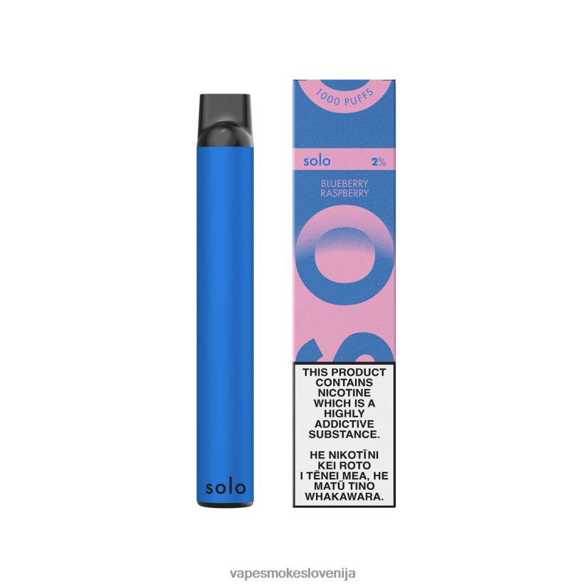 Vape Brez Nikotina D64BLB19 Solo kolekcija vape paradise za enkratno uporabo borovnica malina