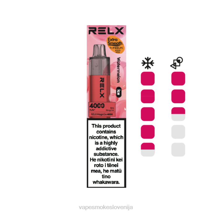 Vape Petrol X2B87 RELX MagicGo 4000 vape za enkratno uporabo lubenica (ledena)