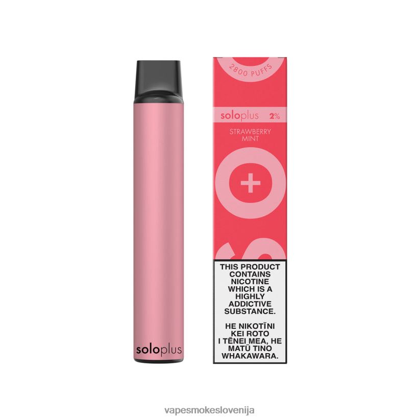 Vape Slovenija D64BLB26 Solo Plus vape za enkratno uporabo jagodna meta