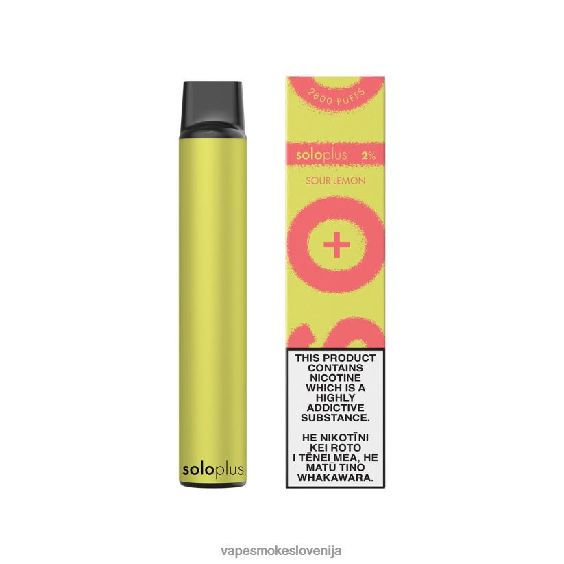 Vape Slovenija D64BLB36 Solo Plus vape za enkratno uporabo kisla limona