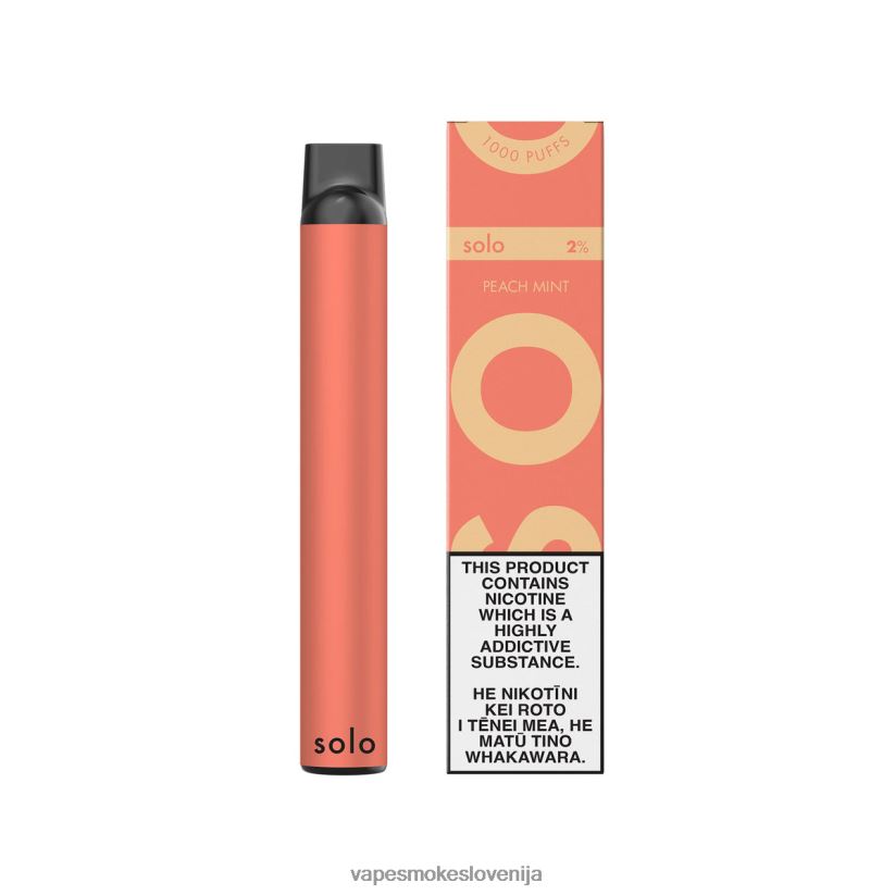 Vape Slovenija D64BLB6 Solo vape za enkratno uporabo breskova meta