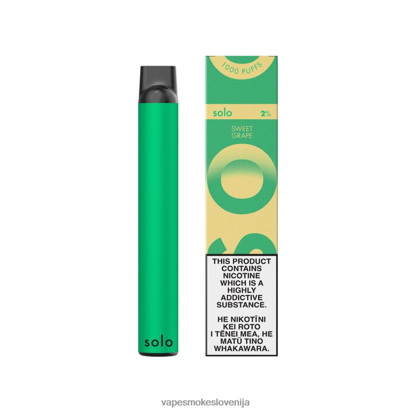 Vape Tekočine D64BLB20 Solo kolekcija vape paradise za enkratno uporabo sladko grozdje