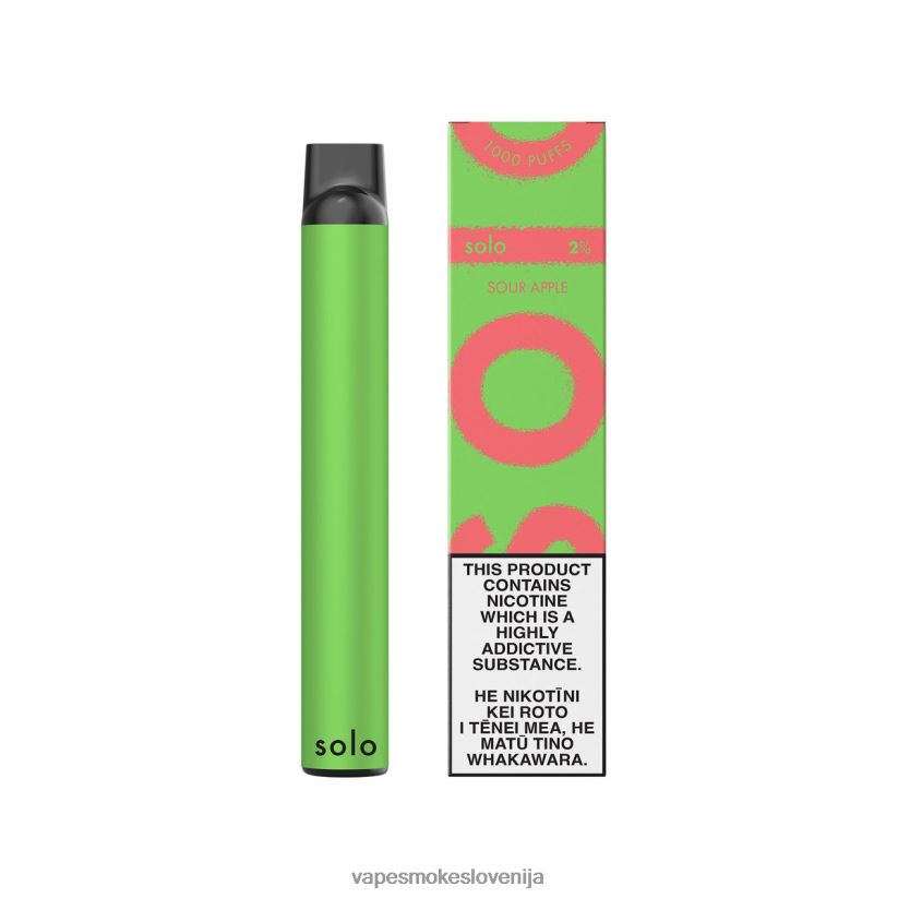 Vape Tekočine D64BLB5 Solo vape za enkratno uporabo kislo jabolko