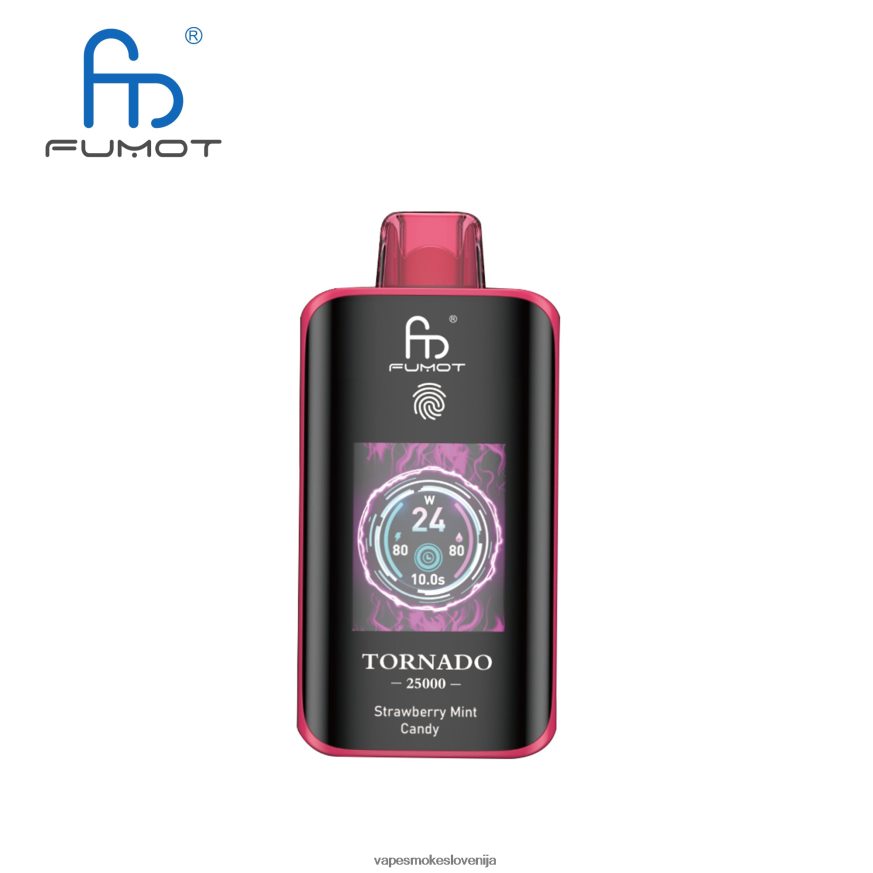 Fumot Tornado 25000 vape za enkratno uporabo jagodno metin bonbon 2BZ08T15 Vape Tekočine