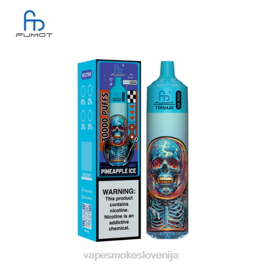 Fumot Tornado 30k glasbe ananasov led D82L22 Vape Petrol