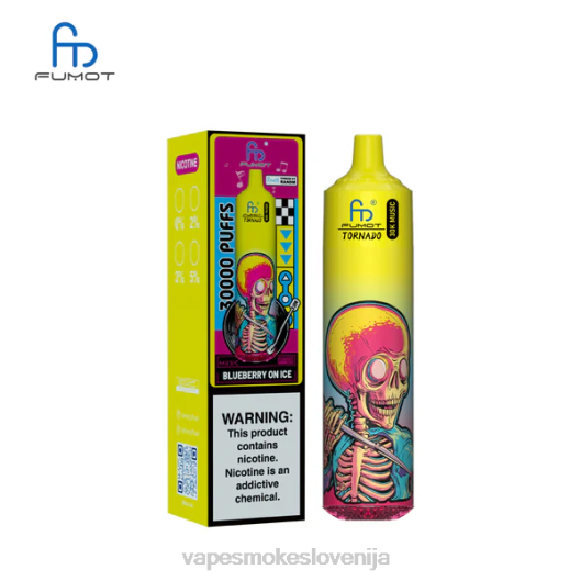 Fumot Tornado 30k glasbe borovnica na ledu D82L4 Vape Brez Nikotina