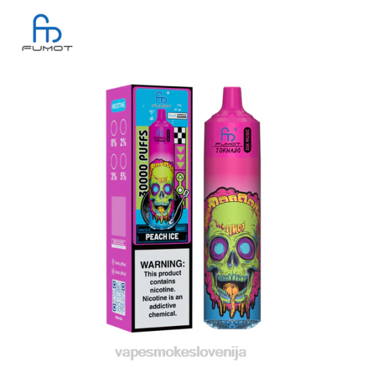 Fumot Tornado 30k glasbe breskov led D82L20 Vape Tekočine