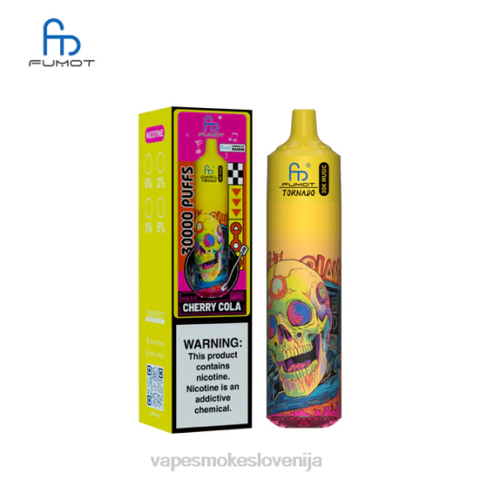 Fumot Tornado 30k glasbe češnjeva kola D82L8 Vape Za Enkratno Uporabo