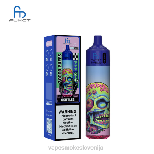 Fumot Tornado 30k glasbe keglji D82L24 Vape Brez Nikotina