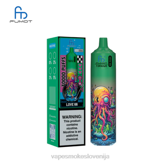 Fumot Tornado 30k glasbe ljubezen 66 D82L16 Vape Slovenija