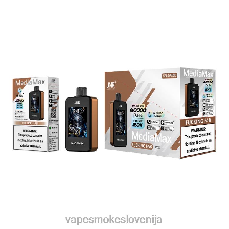 JNR MediaMax 40k puff fab fab 4JBND13 | Vape Za Enkratno Uporabo