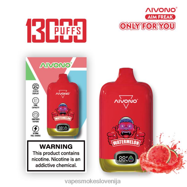 Vape Brez Nikotina 6FDXN244 Aivono AIM FREAK 13000 lubenica