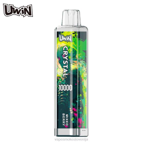 Vape Brez Nikotina P2P614 UWIN CRYSTAL 10000 vape za enkratno uporabo mešano jagodičje