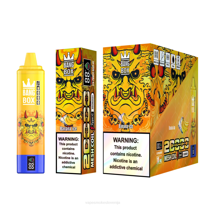 Vape Petrol 0FP657 Bang Box Pametni zaslon z 20000 vpihi bananin led
