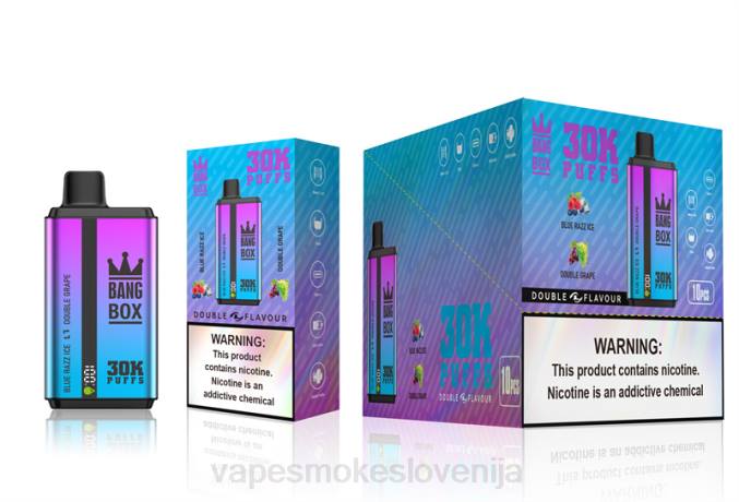 Vape Petrol 0FP672 Bang Box 30000 vdihov dvojnih okusov blue razz ice & double grape