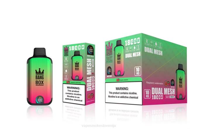 Vape Petrol 0FP697 Bang Box 18000 vpihov malina lubenica