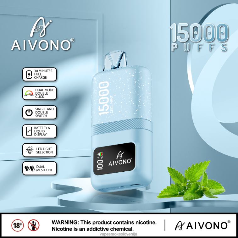 Vape Petrol 6FDXN62 Aivono AIM magic 15000 hladna meta