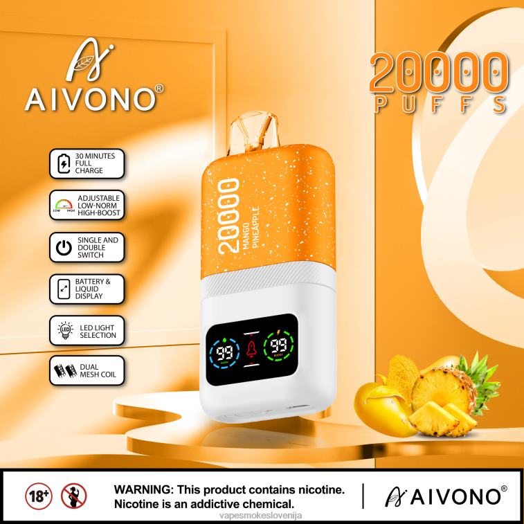 Vape Petrol 6FDXN77 Aivono AIM magic 20000 mango ananas