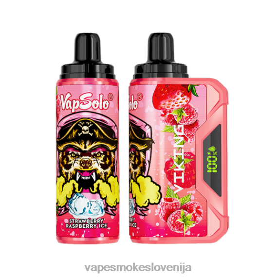 Vape Petrol LV00V157 Vapsolo VIKING vape za enkratno uporabo jagodno malinov led