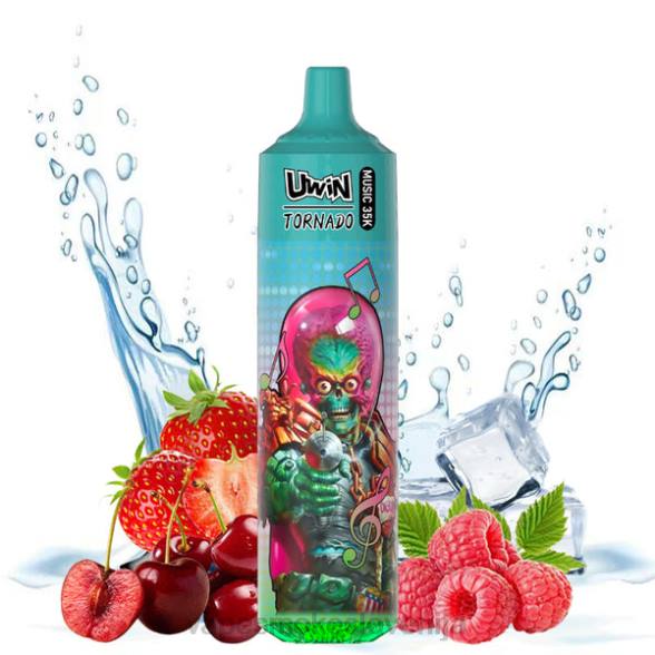 Vape Petrol P2P622 UWIN CRYSTAL 35k vape za enkratno uporabo jagoda malina češnjev led
