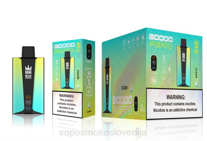 Vape Slovenija 0FP676 Bang Box Pametni zaslon s 30000 vpihi jasno