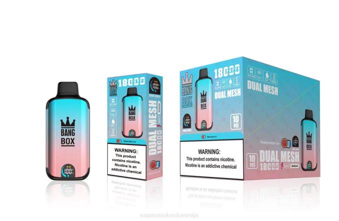 Vape Slovenija 0FP696 Bang Box 18000 vpihov led iz lubenice