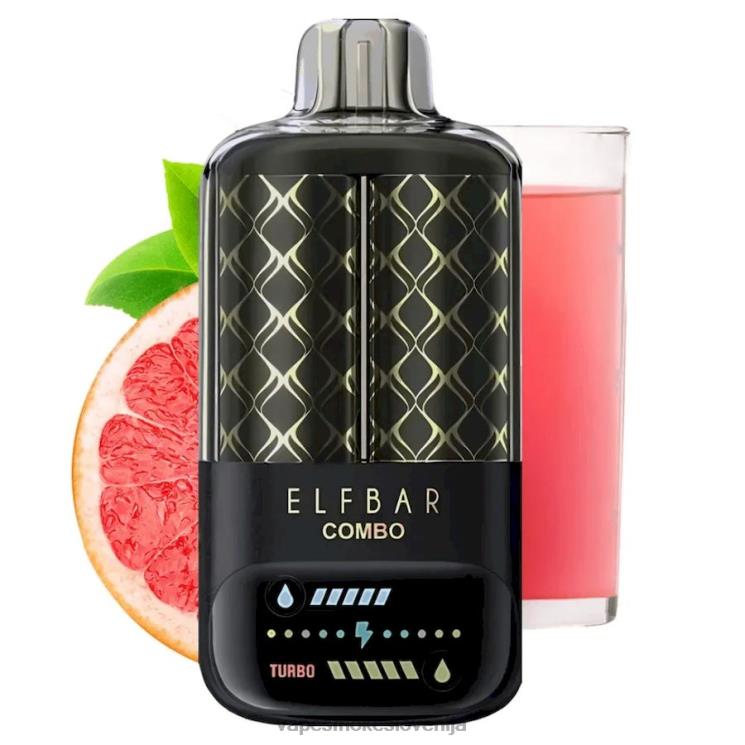 Vape Slovenija 40N0211 Elf Bar Combo 25000 roza limonada in grenivka