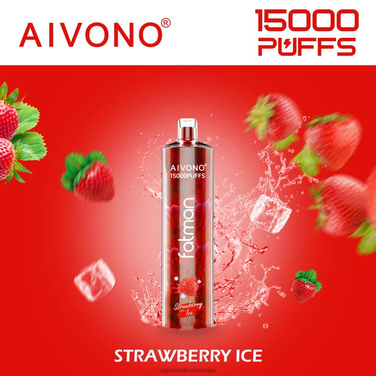 Vape Slovenija 6FDXN11 Aivono FATMAN 15000 jagodni led