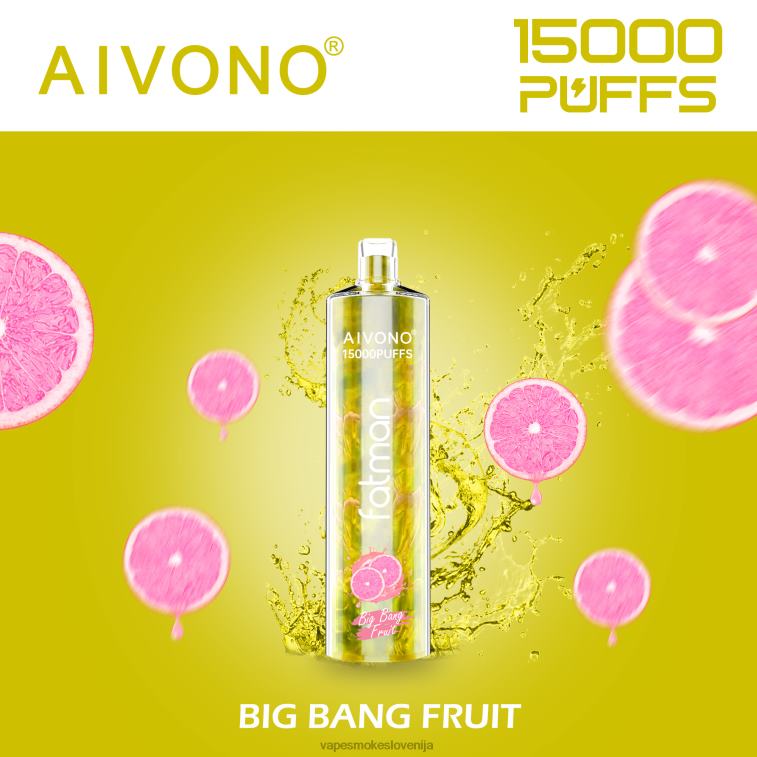 Vape Slovenija 6FDXN16 Aivono FATMAN 15000 sadje velikega poka
