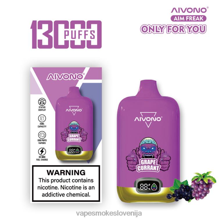 Vape Slovenija 6FDXN251 Aivono AIM FREAK 13000 grozdni ribez
