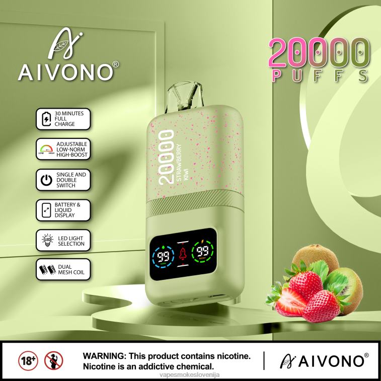 Vape Slovenija 6FDXN81 Aivono AIM magic 20000 jagodni kivi
