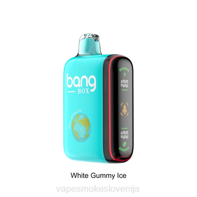 Vape Tekočine 0FP630 Bang Box 9000-18000 vdihov inteligentni zaslon moči beli gumijasti led