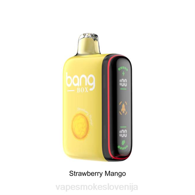 Vape Tekočine 0FP635 Bang Box 9000-18000 vdihov inteligentni zaslon moči jagodni mango