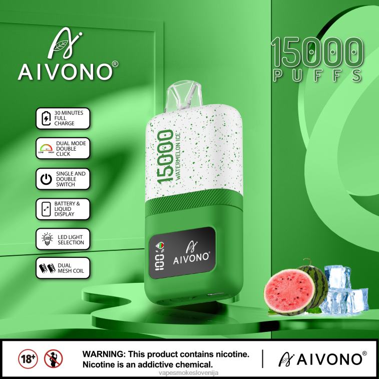 Vape Tekočine 6FDXN70 Aivono AIM magic 15000 led iz lubenice