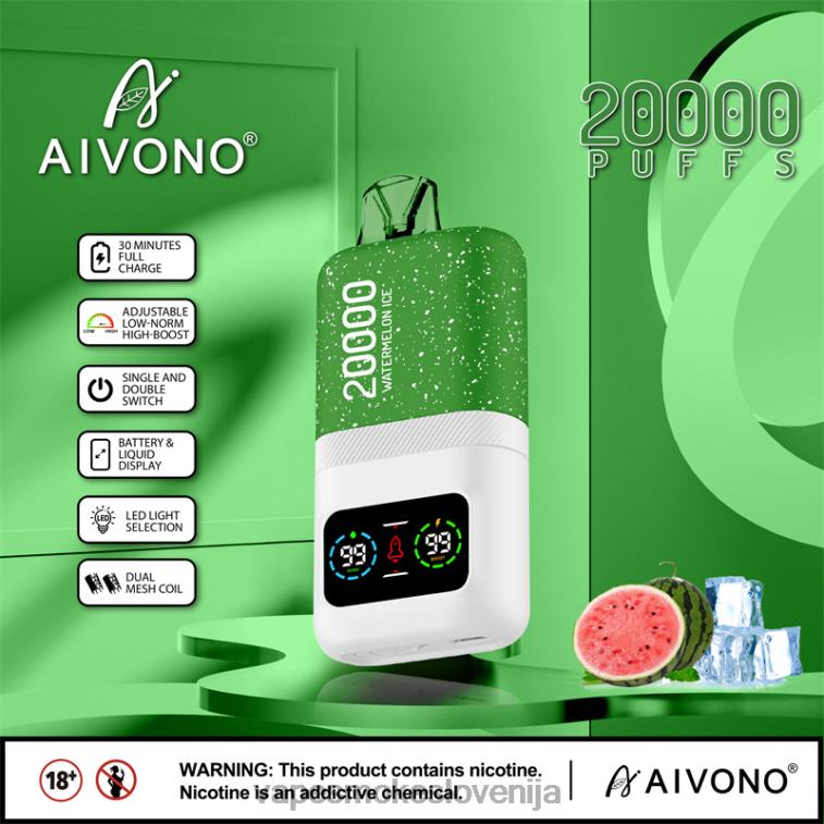 Vape Tekočine 6FDXN75 Aivono AIM magic 20000 led iz lubenice