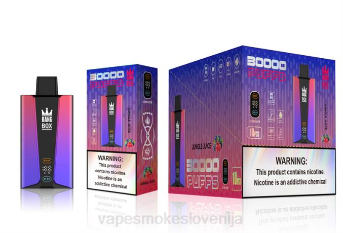 Vape Za Enkratno Uporabo 0FP678 Bang Box Pametni zaslon s 30000 vpihi jungle juice